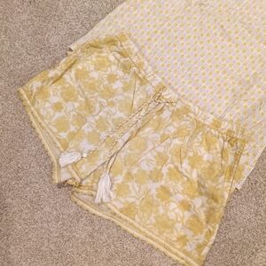 Yellow Cotton Summer PJ Set